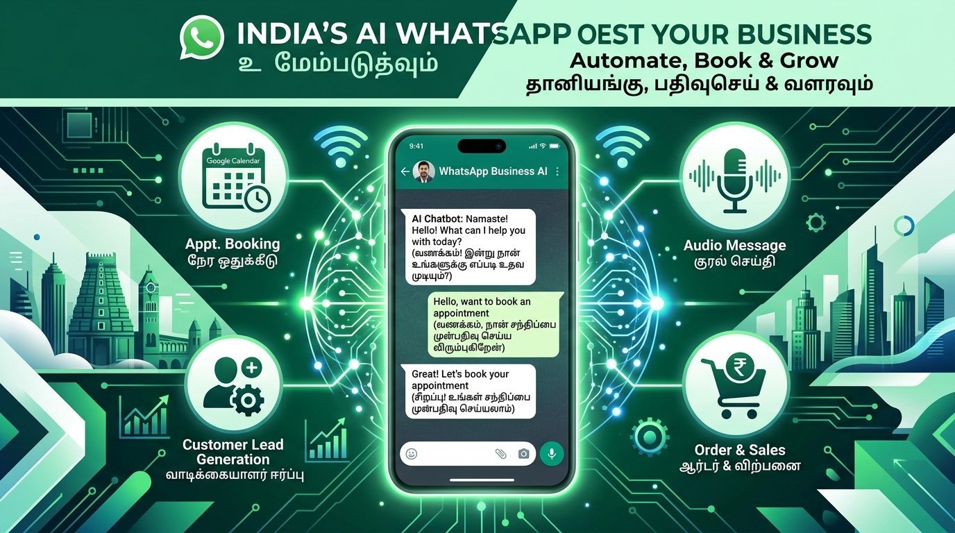 AI WhatsApp Chatbot for Indian Businesses